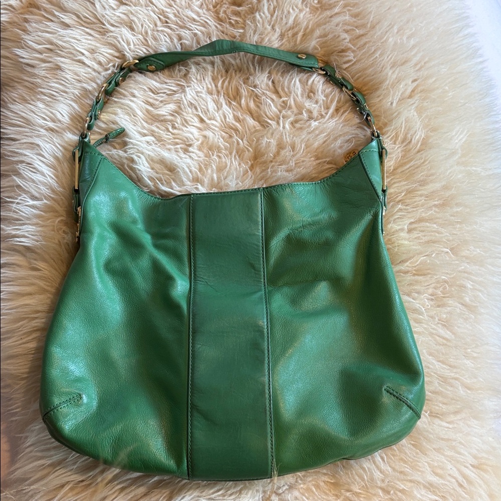 Tory Burch “Nico” pure fabulous Leather Green Hobo Bag